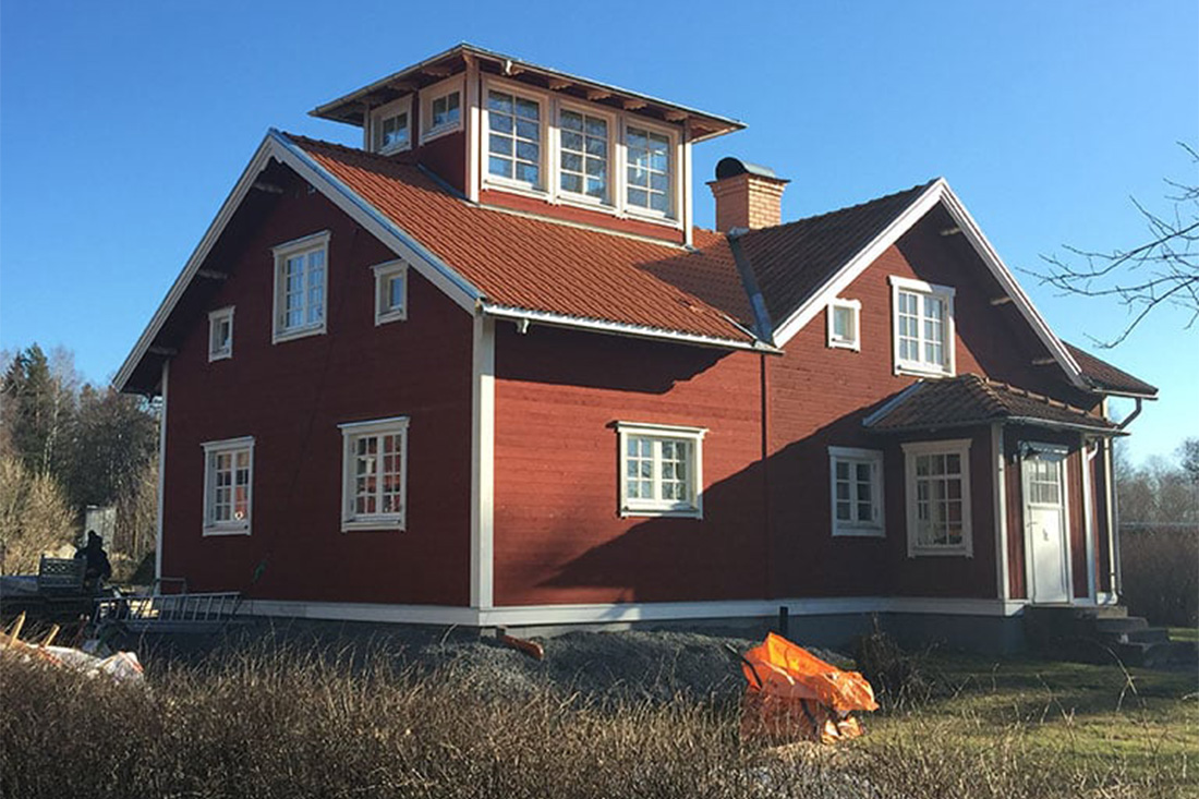 Om- och tillbyggnation samt renovering i Uppsala.